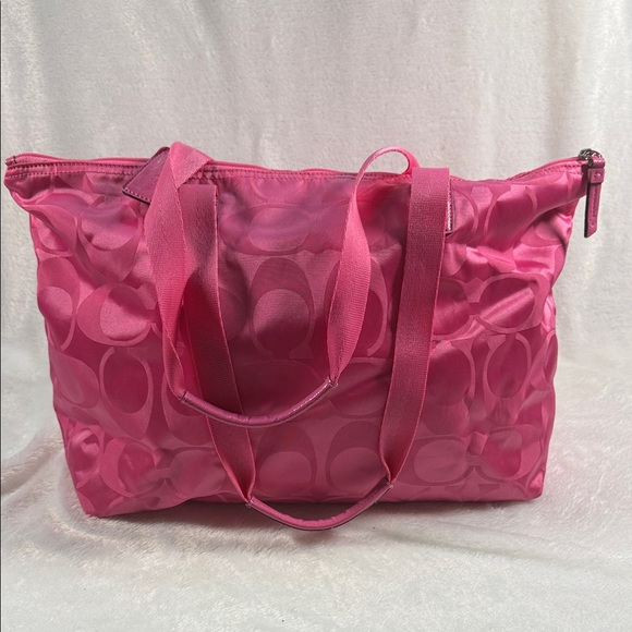 Coach Fuchsia Signature Tote w/tag - Picture 5 of 12
